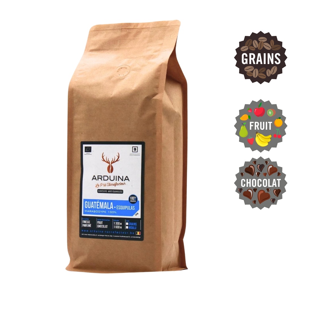 Guatémala ARDUINA 1kg Grains - BE-BIO-01 