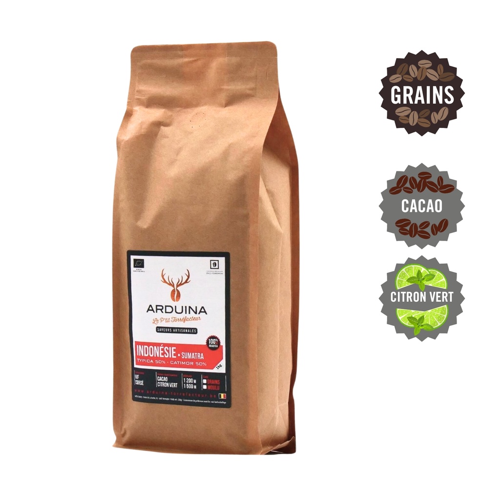 Indonesie  ARDUINA 1kg Grains - BE-BIO-01 