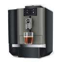 JURA X4c : Machine à café noire professionnelle – haut débit, raccordée à l’eau, pensée pour les pros