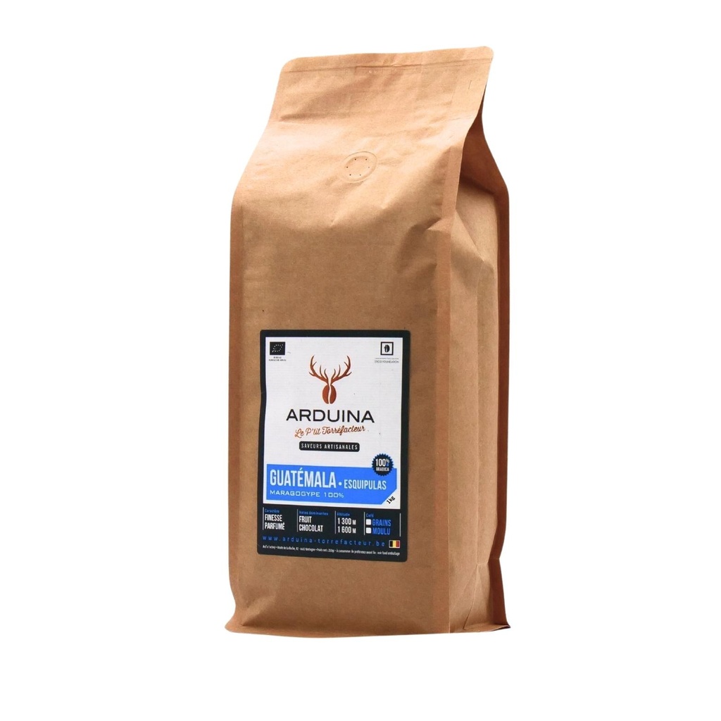 Guatémala ARDUINA 1kg Grains - BE-BIO-01 