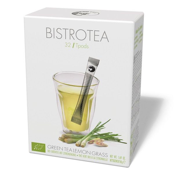 The BistroTea Thé Vert Citronnelle Bio x32 T-sticks