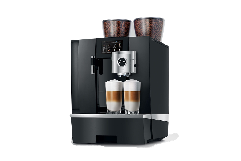 JURA Giga X8 – Machine à Café Pro 200 Tasses/Jour | Double Réservoir à Grains