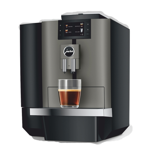 JURA X4c : Machine à café noire professionnelle – haut débit, raccordée à l’eau, pensée pour les pros