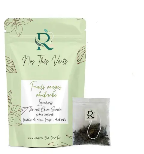 Ranieri-Tea Thé vert Fraise Rhubarbe 50u.